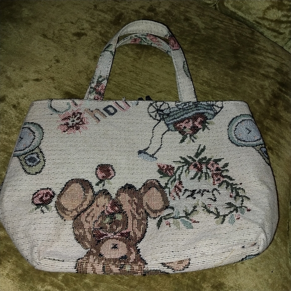 Vintage teddy bear purse - Picture 3 of 8